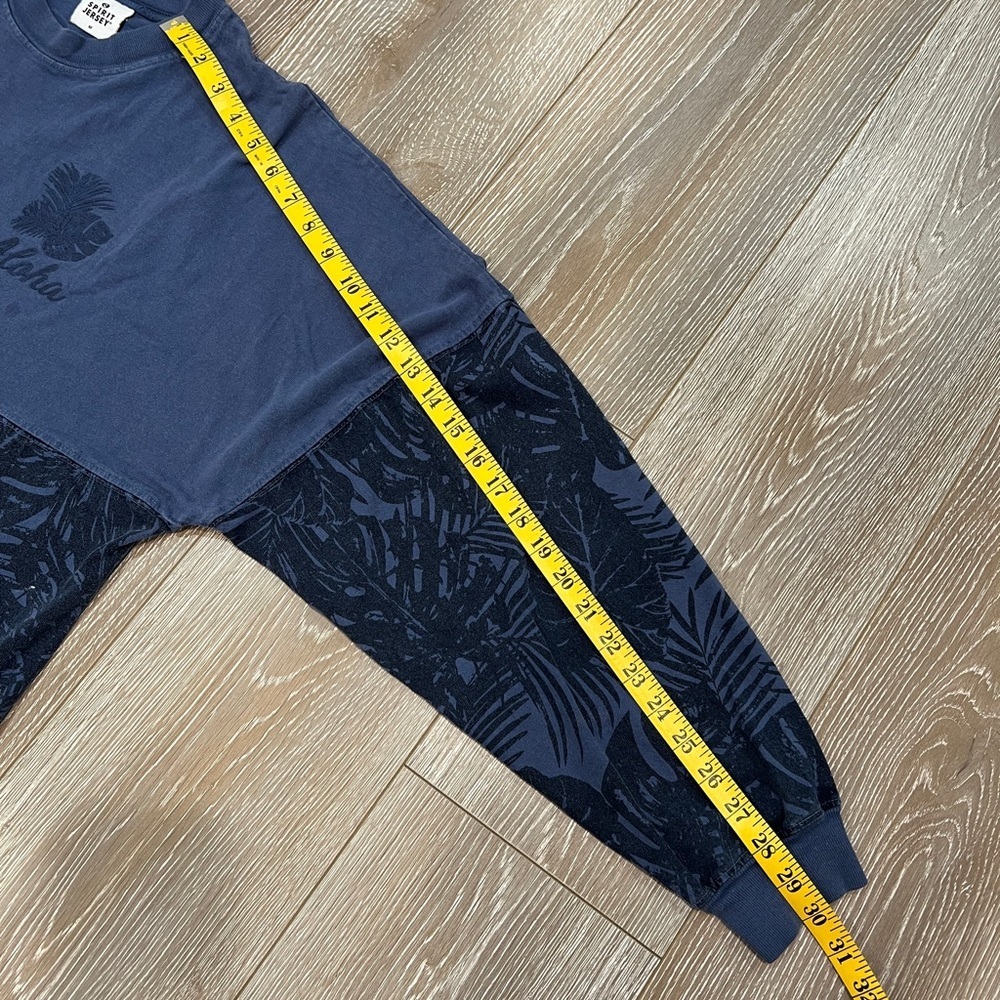 Spirit Jersey Aloha Navy Crew Neck Heavy Cotton Tshirt (lightweight sweats) sz M - Picture 5 of 10
